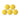 Set di 5 palline di plastica gialle Roberto Sport