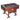 Calcio balilla Stella Retro Walnut