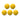Confezione da 5 palline gialle Roberto Sport ITSF